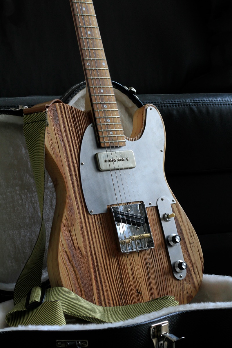 Telecaster-style guitar being played live — will Fender's legal campaign extend to T-style guitars next?